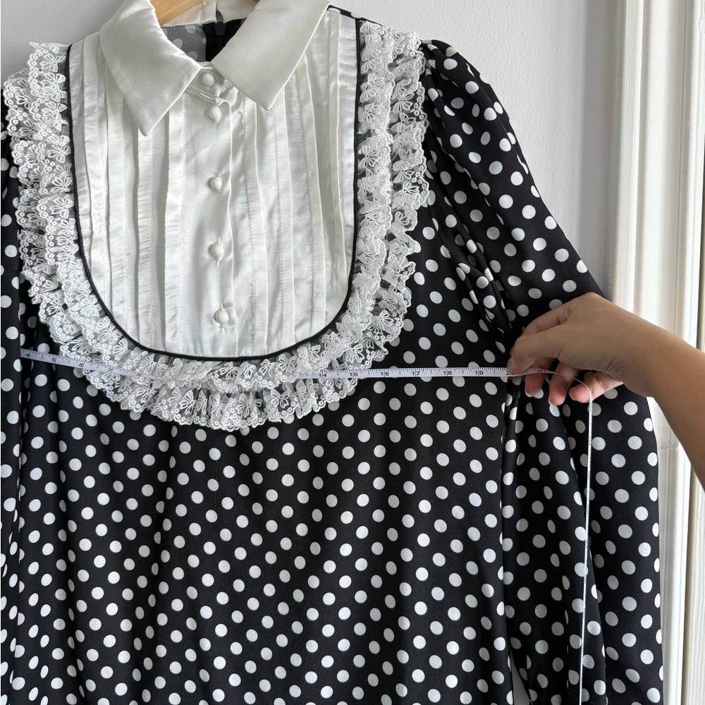 Black and White Polka Dot Dress - Picture 2 of 3